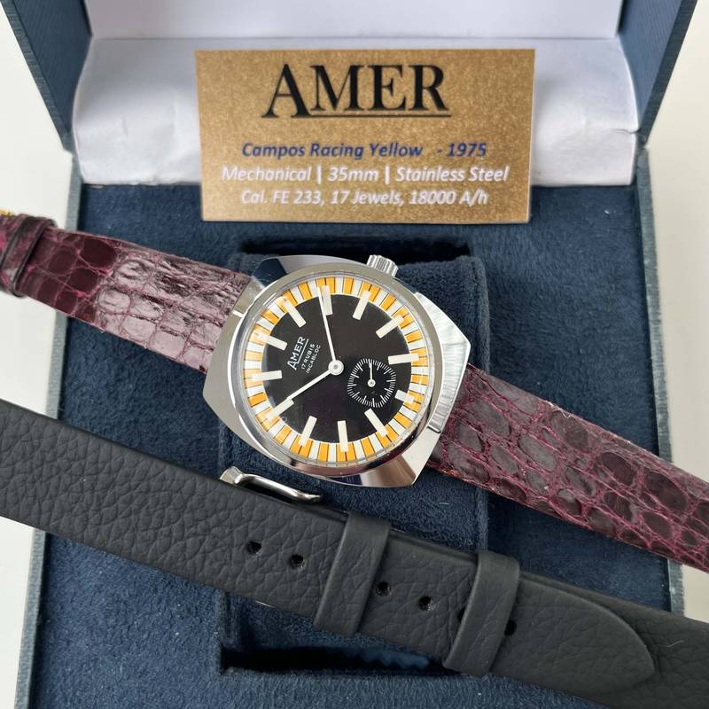 1975 Amer Campos Racing Yellow FE 233 17 Jewels