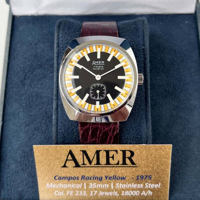 1975 Amer Campos Racing Yellow FE 233 17 Jewels