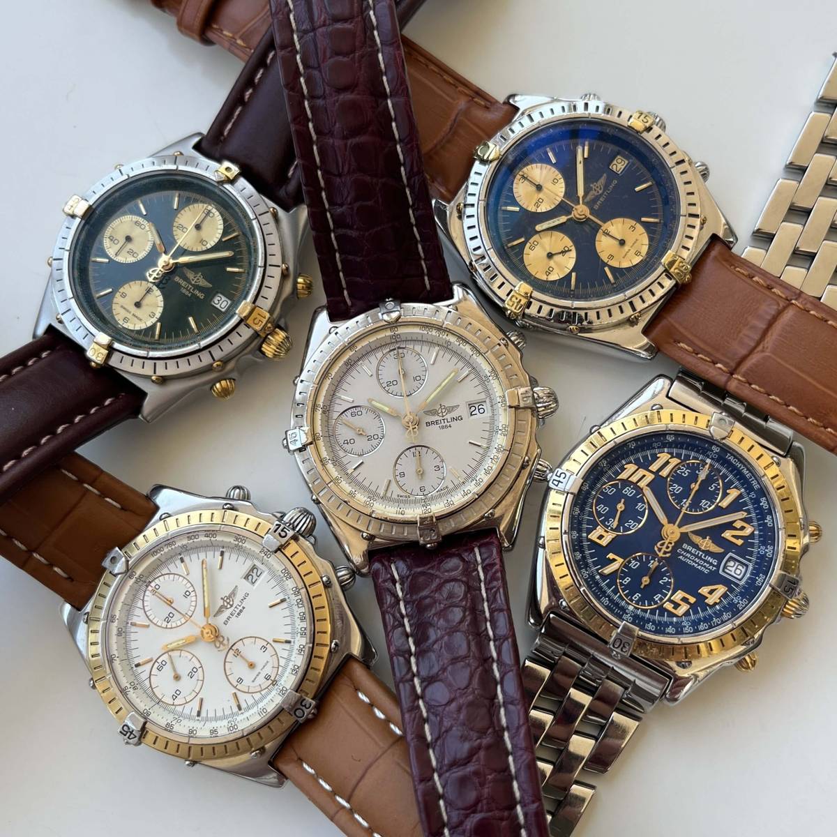 Breitling Chronomat J13047x 18K White Gold