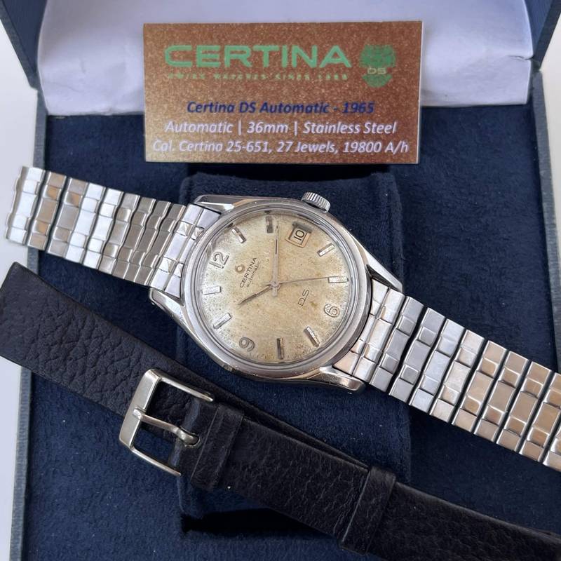 1965 Certina DS Turtle Automatic 27 Jewels