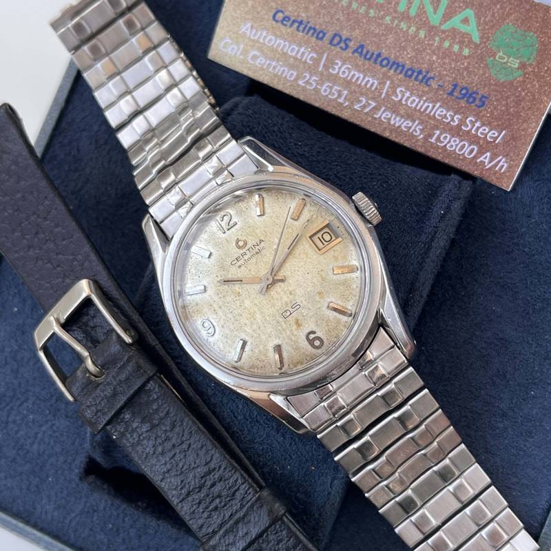 1965 Certina DS Turtle Automatic 27 Jewels