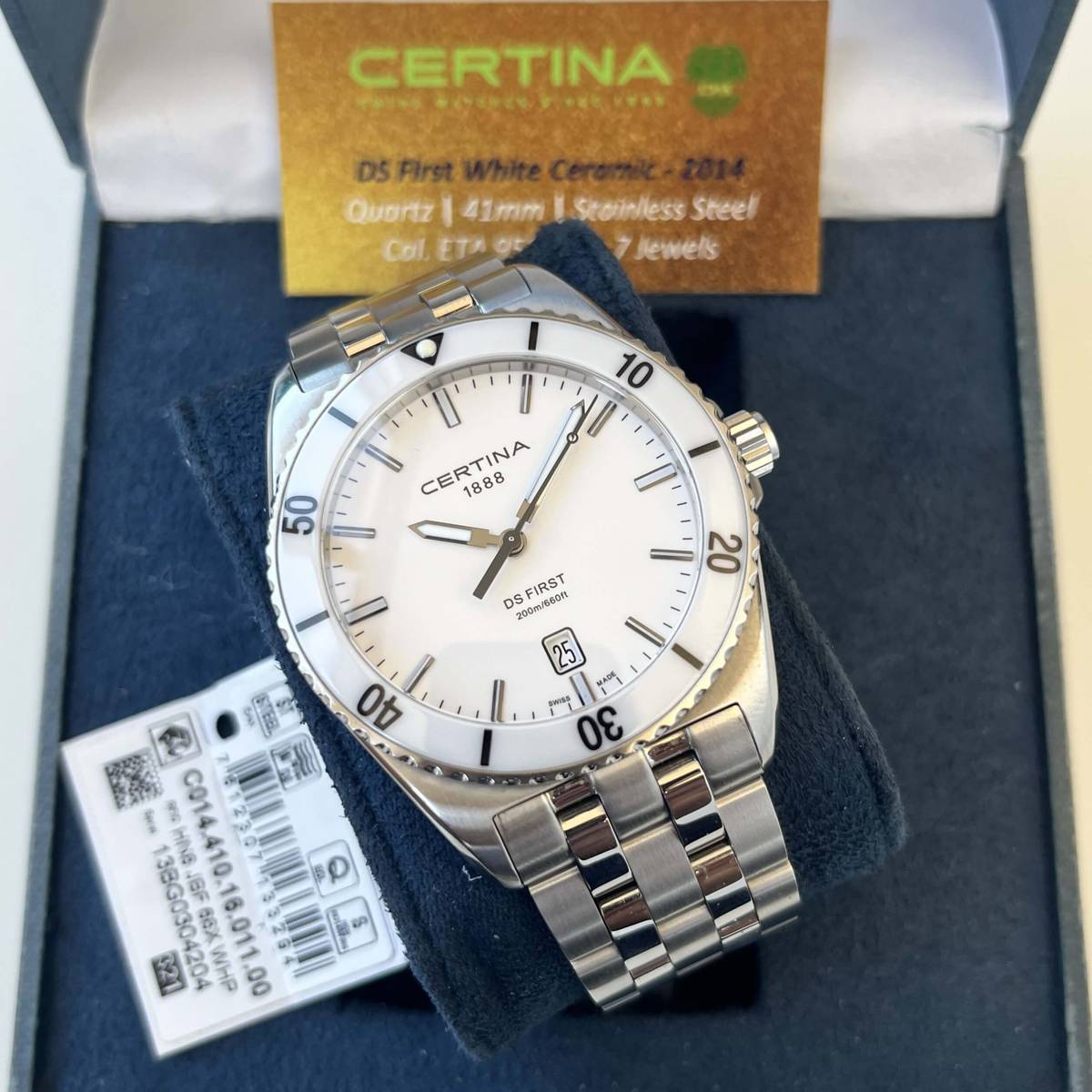 Certina DS First White Ceramic
