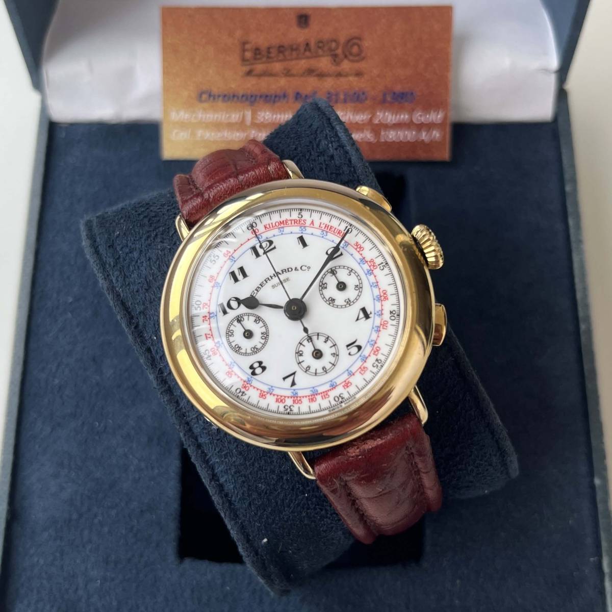 Eberhard Chronograph EP-40-68 Enamel Dial