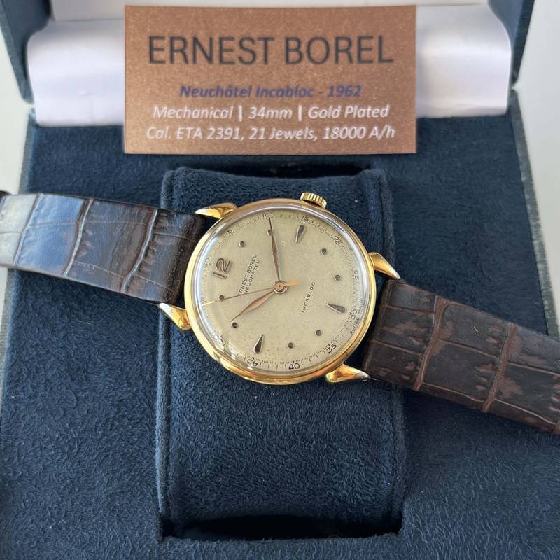 1962 Ernest Borel Neuchâtel Incabloc