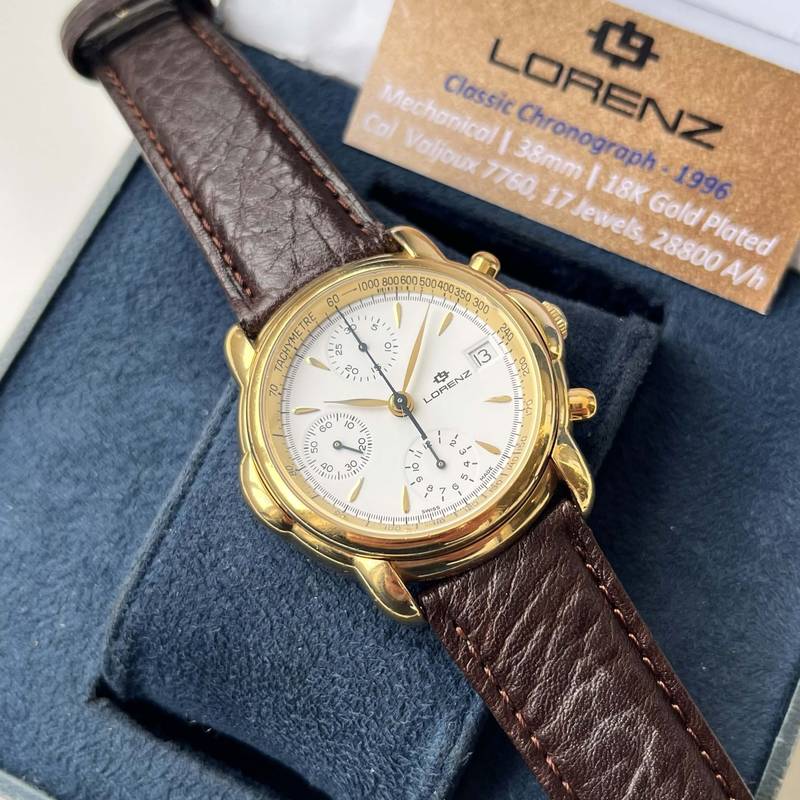 1996 Lorenz Classic Chronograph Valjoux 7760