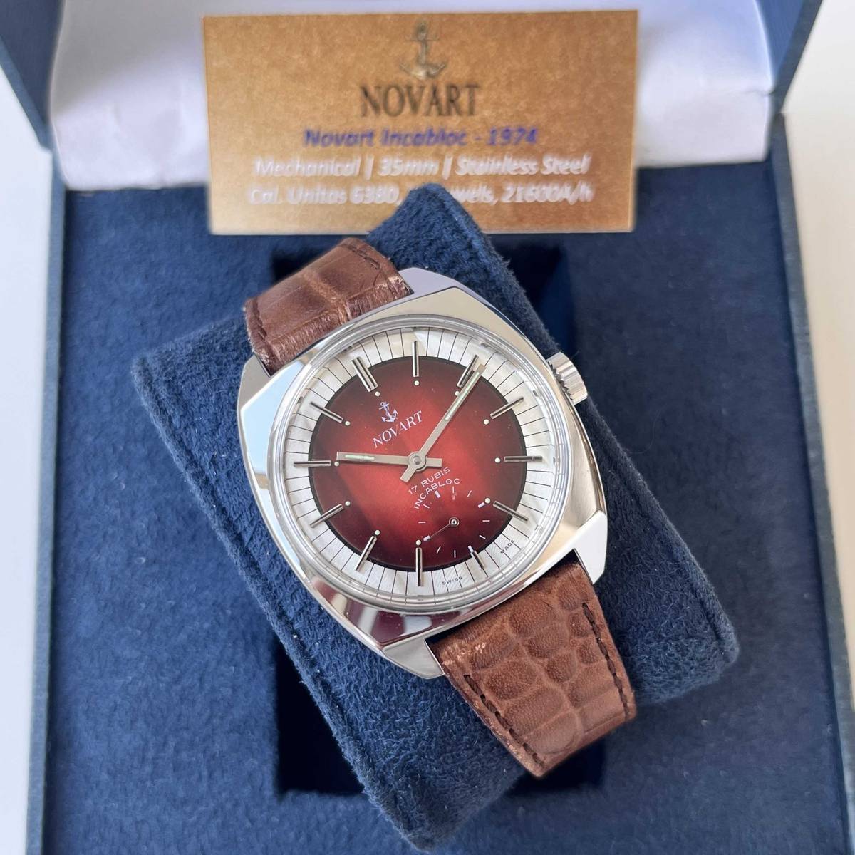 Novart Monza Red 17 Jewels