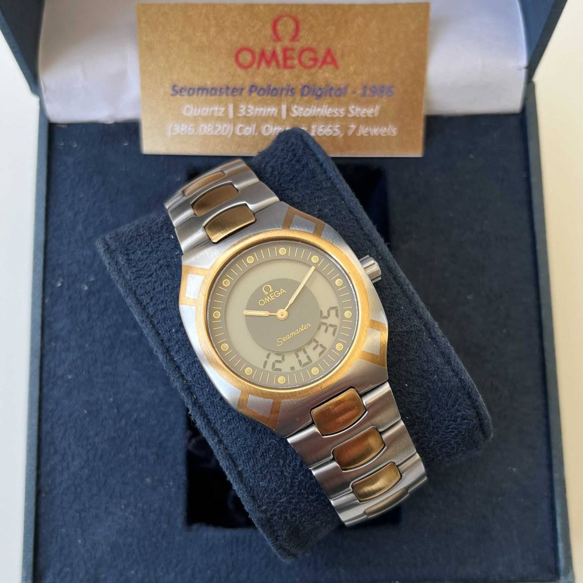Omega Polaris Multifunction Black LCD 386.0822