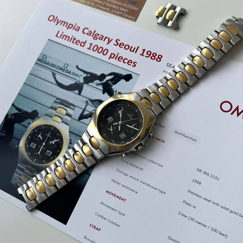 1988 Omega Olympia Winter Olympics Calgary And Seoul Limited 457/1000