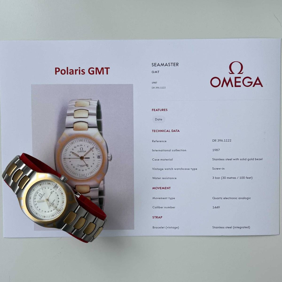 Omega Seamaster Polaris GMT 396.1122