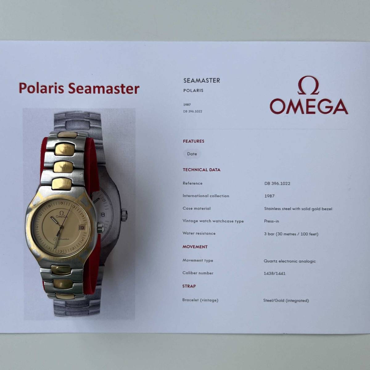 Omega Seamaster Polaris 396.1022
