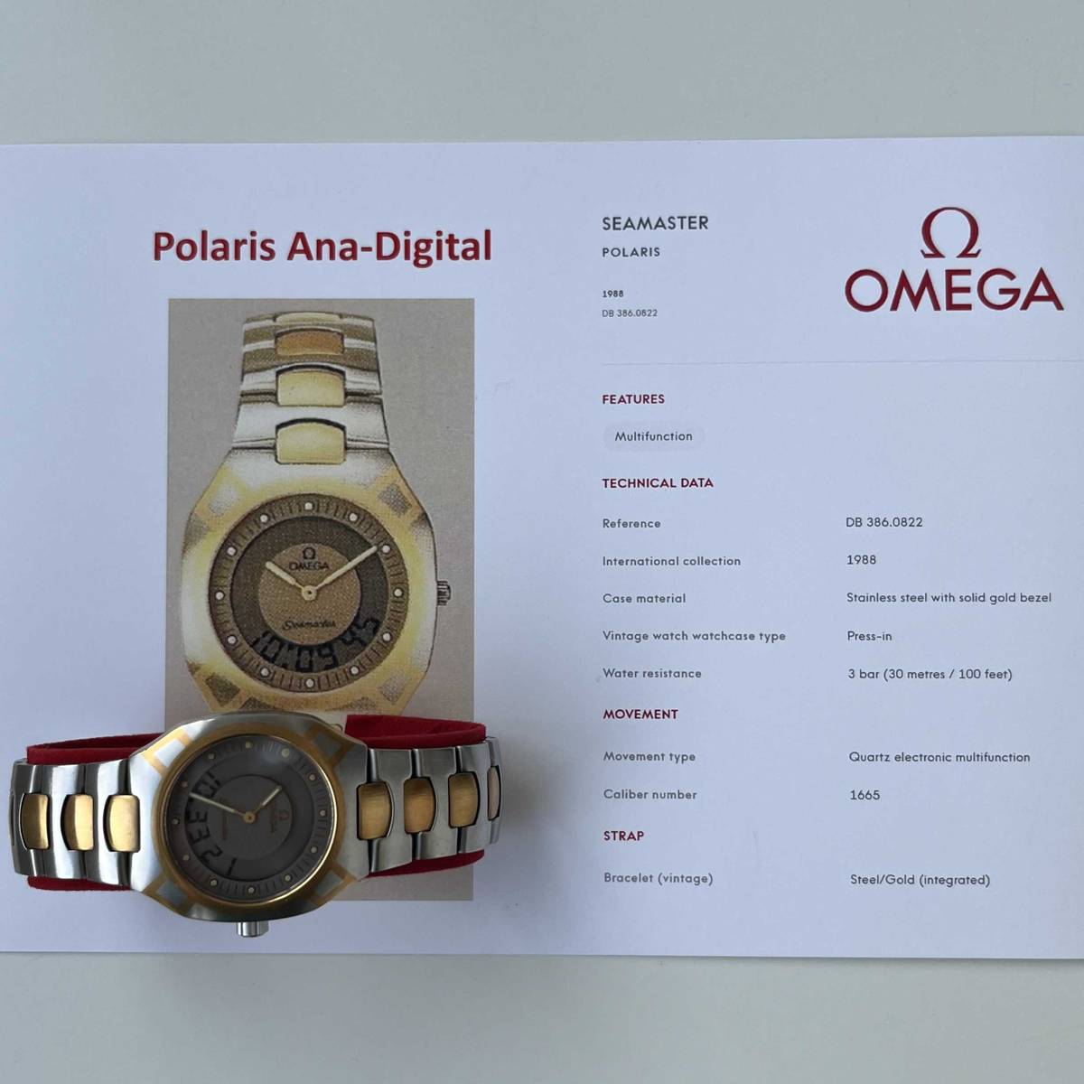 Omega Polaris Multifunction Gray LCD 386.0826