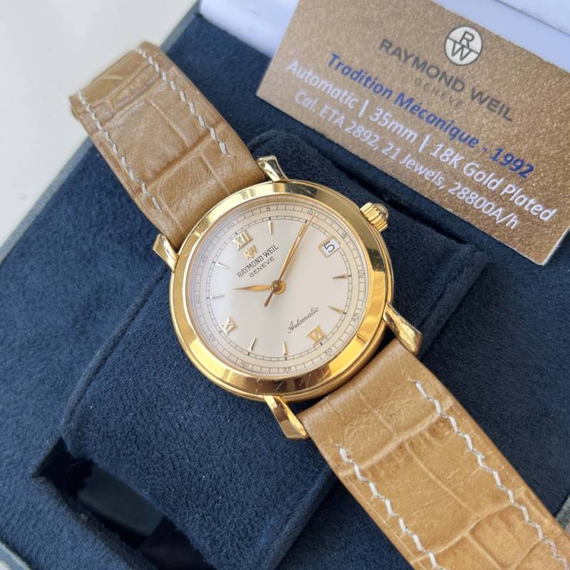 1992 Raymond Weil Tradition Mécanique Automatic 2892 21 Jewels