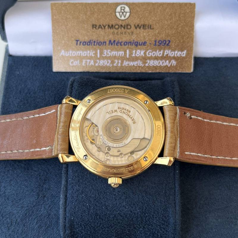 1992 Raymond Weil Tradition Mécanique Automatic 2892 21 Jewels