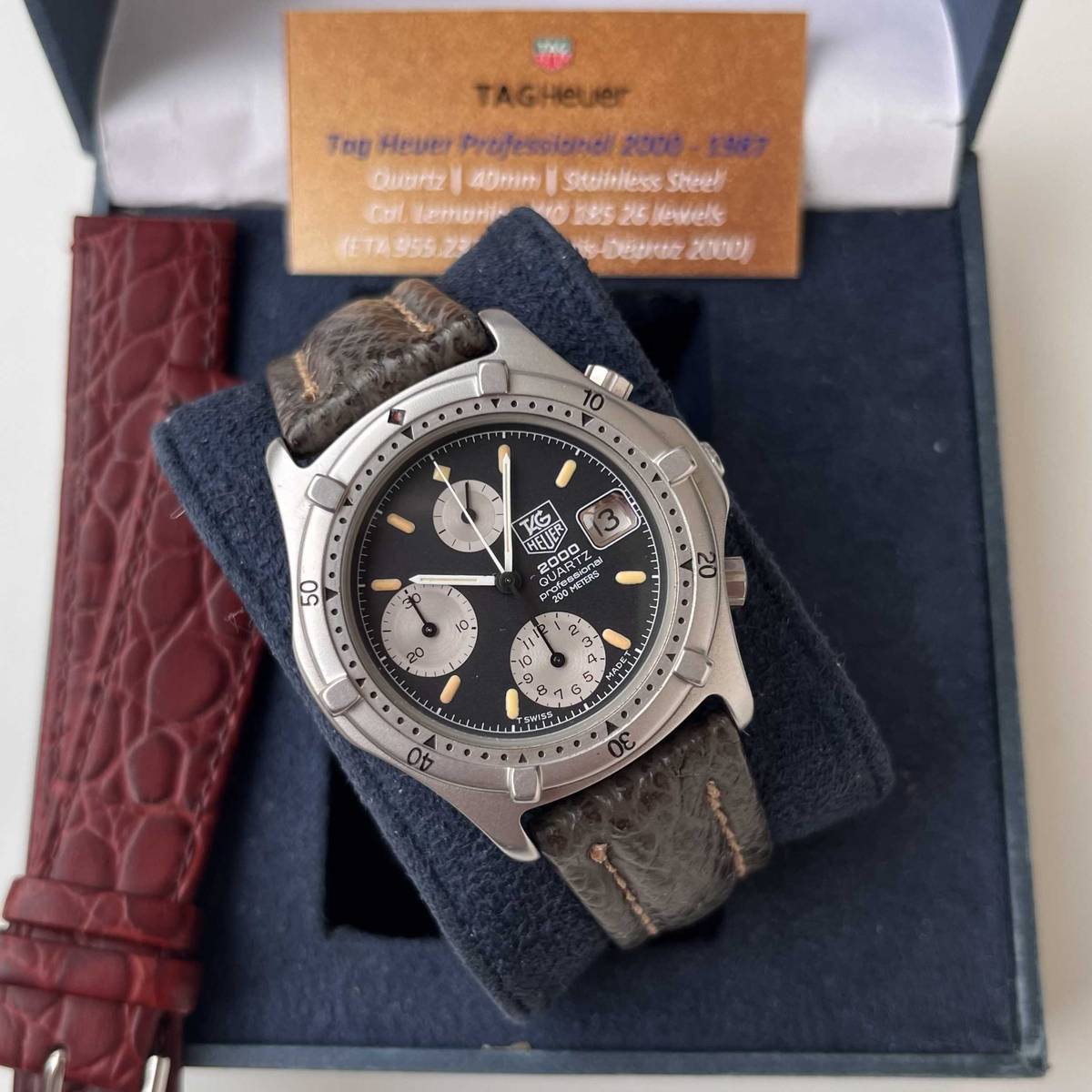 1987 Tag Heuer Professional 262.006-1 Chronograph