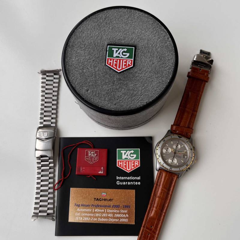 1991 Tag Heuer Professional 875-206 Chronograph