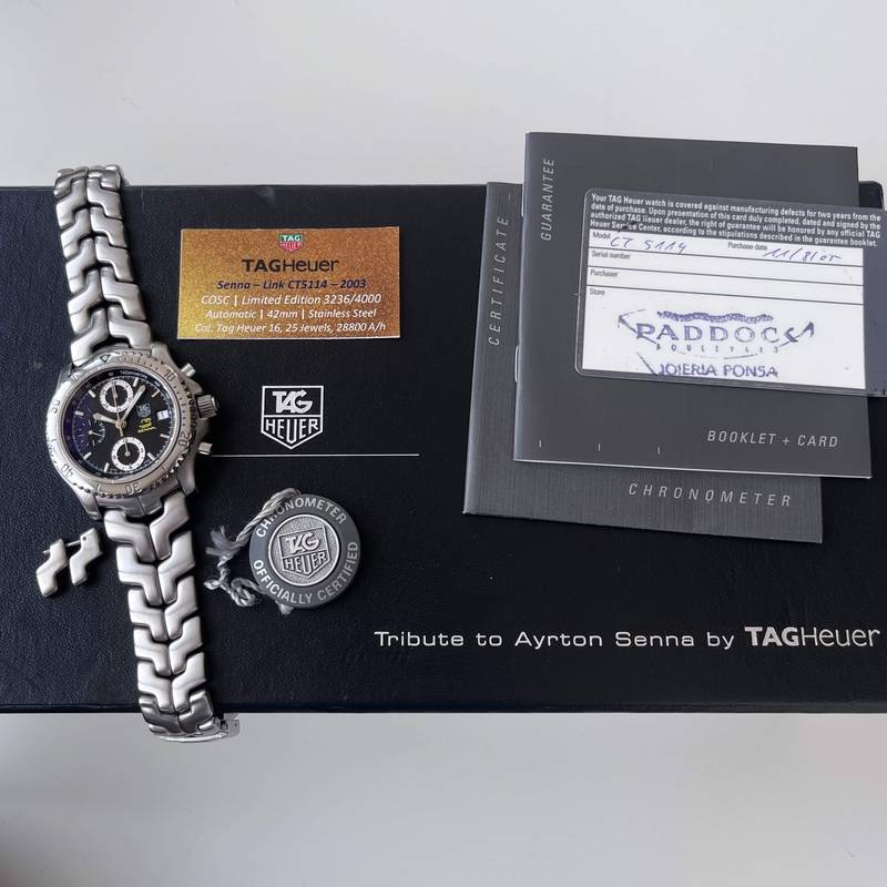 2003 Tag Heuer Senna Limited Edition 3236/4000 Chronometer (CT5114)