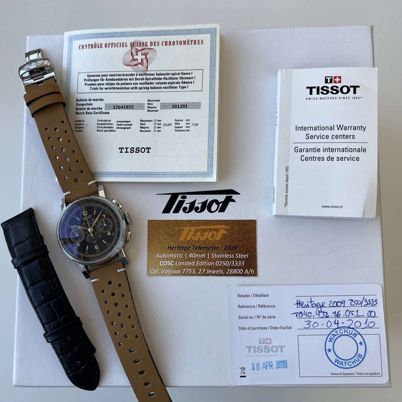 2009 Tissot Heritage Telemeter COSC Limited Edition 0250/3333