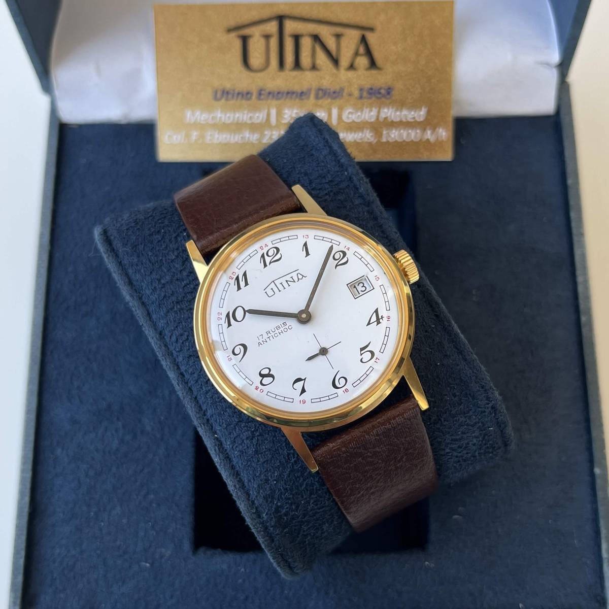 Utina Enamel Dial FE 233 17 Jewels